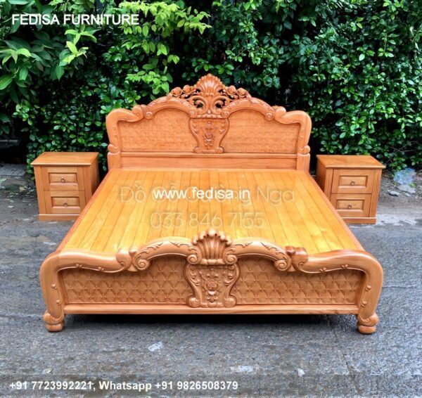 Wooden Bed Wooden King Size Bed Contemporary Bedroom Sets No-945