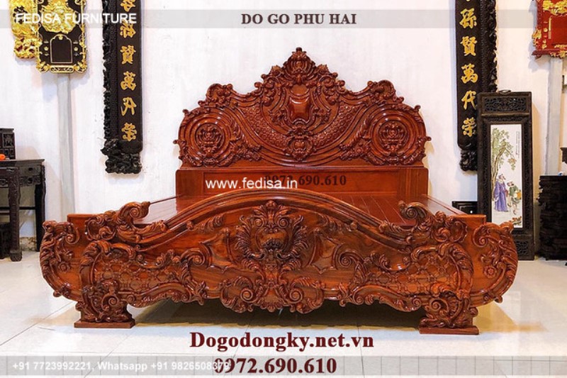 Wooden Bed Wooden Wardrobes Black Four Poster Bed No-952