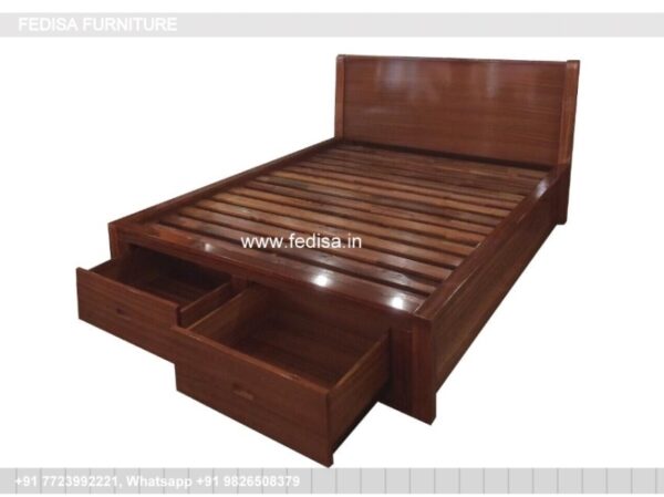 Wooden Bed Wooden Bedroom Interior Design Dressing Table Design 2021 No-953