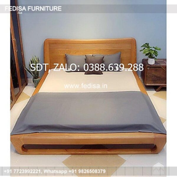 Wooden Bed Wooden Bedroom Interior Black Bed Set No-960