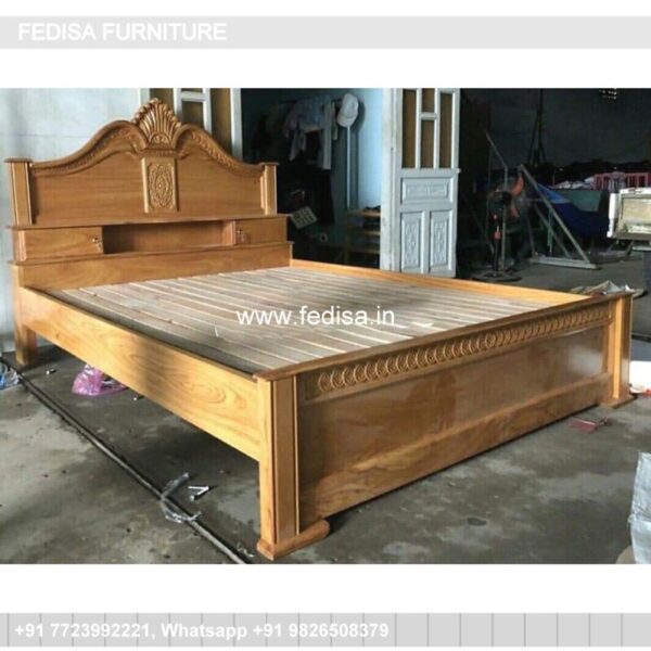 Wooden Bed Wooden Bedroom Design White Sofa Bed No-966