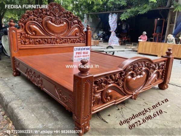 Wooden Bed Wooden Cupboard Design For Bedroom Bed Under Window No-974