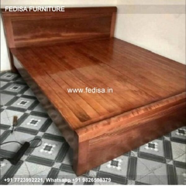 Wooden Bed Wooden Almirah With Dressing Table Cute Bedding Sets No-977
