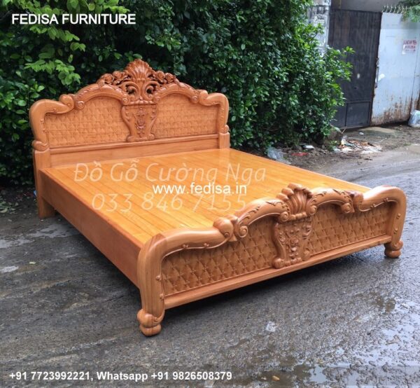 Wooden Bed Wooden Bed Frame White Dressing Table With Drawers No-985