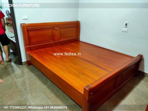 Wooden Bed Wooden Double Cot Price Reading Chair For Bedroom No-994