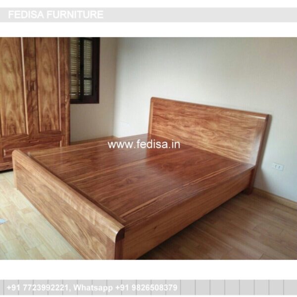 Wooden Bed Wooden Double Bed Under 5015 White King Bed No-999