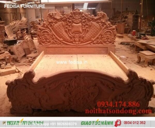 Wooden Bed Wooden Dressing Table Queen Size Bed Mattress No-1006