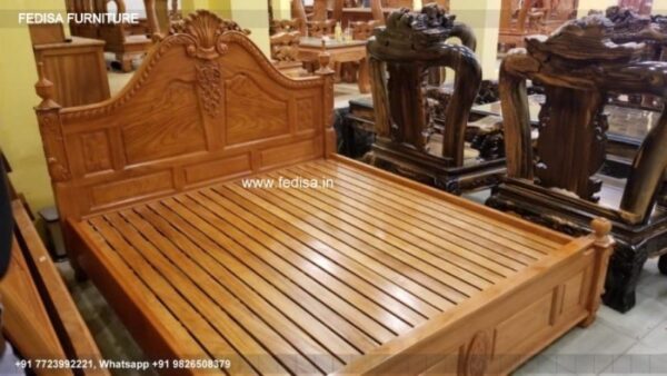 Wooden Bed Wooden Almirah For Bedroom Black 6 Drawer Dresser No-1047