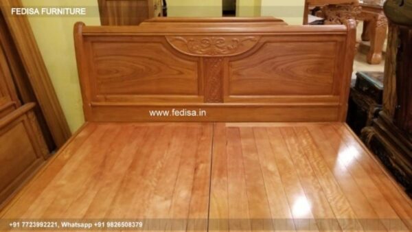 Wooden Bed White Wooden Bed Bedroom Storage Units No-1053