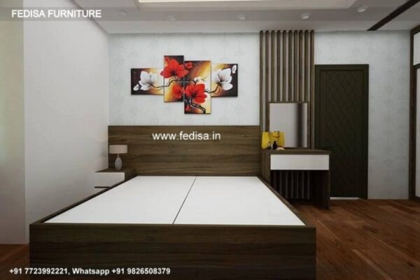 Wooden Bed White Wooden Bed Frame Small Comfy Chair For Bedroom No-1121