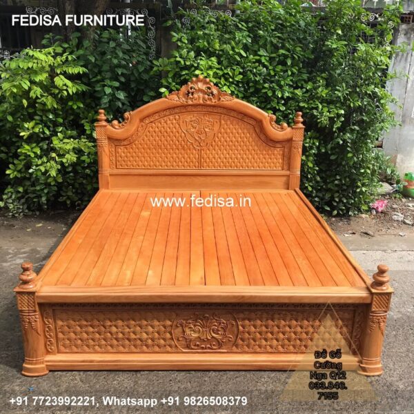 Wooden Bed Wooden Chest Of Drawers Victorian Bed No-1140