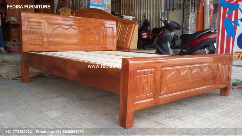 Wooden Bed Bed Back Design Wooden Pink Bedroom Chair No-1160