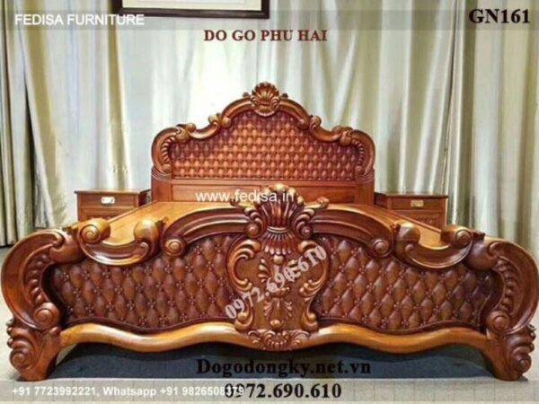 Wooden Bed Wooden Headboard Designs Red Dresser No-1166