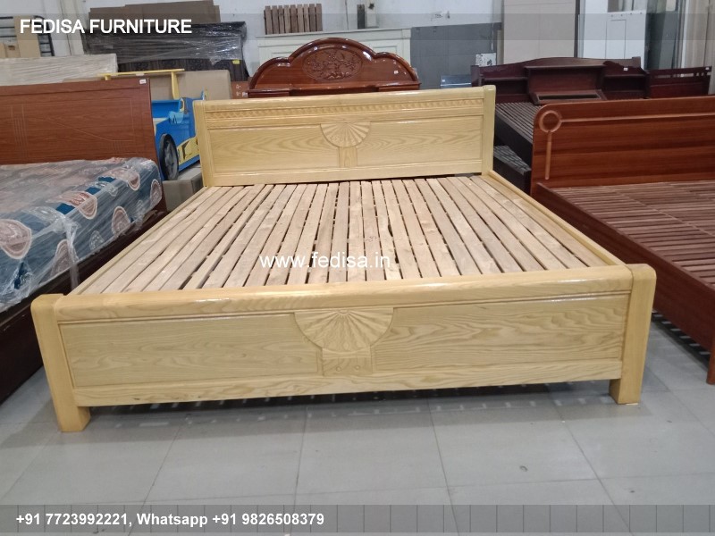 Wooden Bed Wooden Wardrobe With Dressing Table Bed Design Wood Furniture No-1176