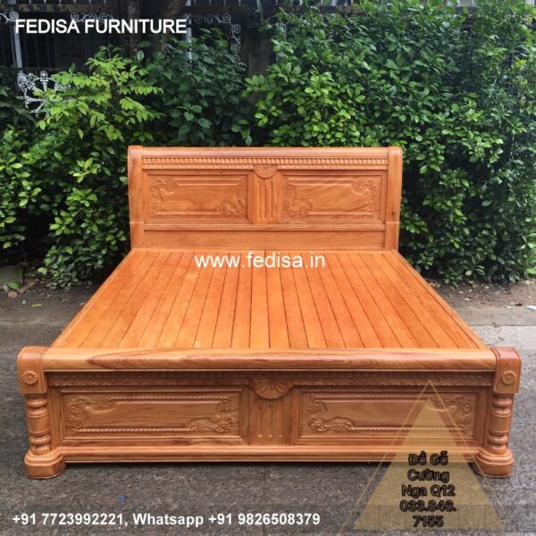 Wooden Bed Wooden Double Bed Frame With Storage Black Queen Bed No-1200