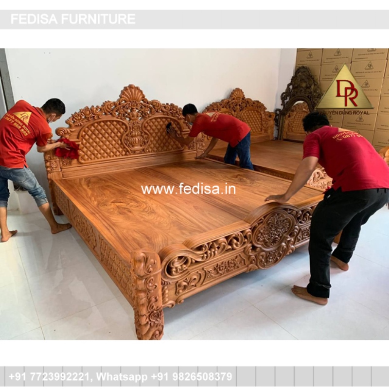 Wooden Bed Bed Back Design Wooden Frozen Bed Set No-1226