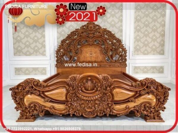 Wooden Bed Wooden Double Cot Price Small White Dressing Table No-1258