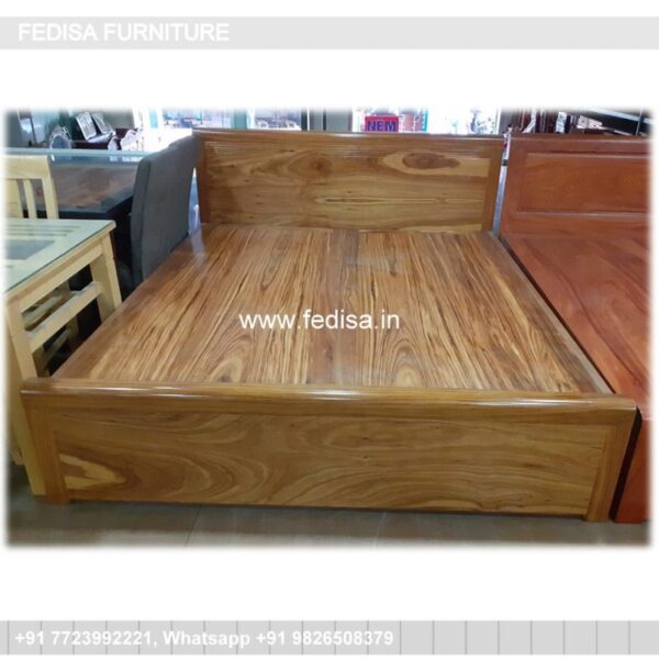 Wooden Bed Wooden Double Bed Under 5019 Solid Wood King Size Bed No-1263