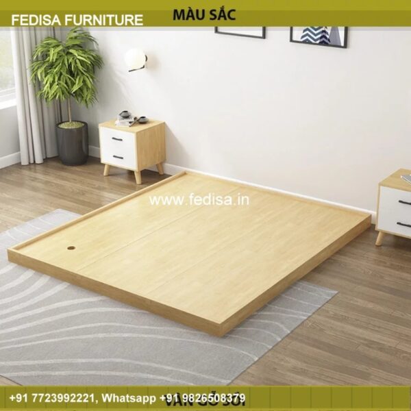 Wooden Bed Wooden Double Bed Under 10019 Single Room Decoration No-1265