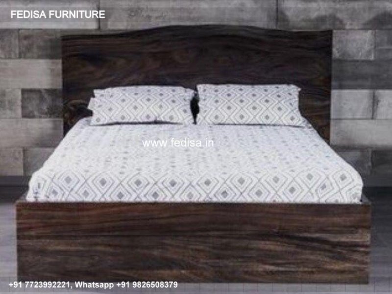 Wooden Bed Wooden Wardrobe Design Studio Bedroom Furniture No-1277