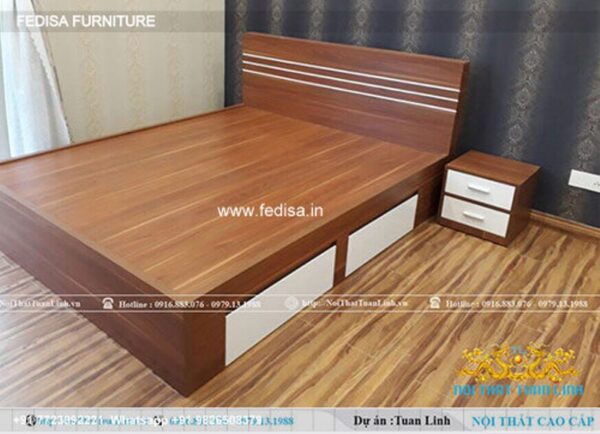 Wooden Bed Wooden Almirah For Bedroom Master Bedroom Interior No-1311