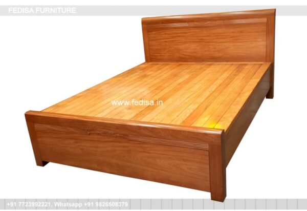 Wooden Bed Wooden Double Bed Under 10020 Room Renovation Design No-1331
