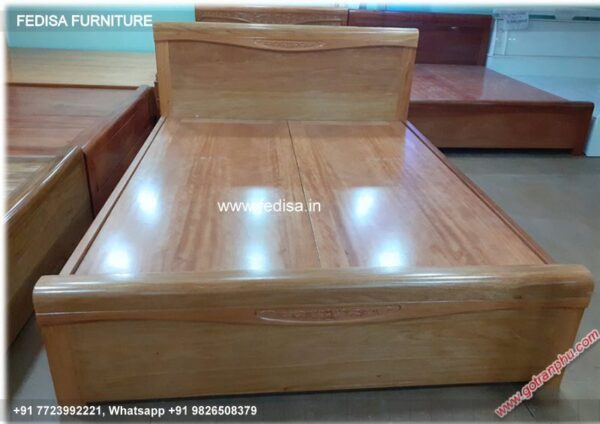 Wooden Bed Wooden Double Bunk Bed Gray Room Paint No-1333