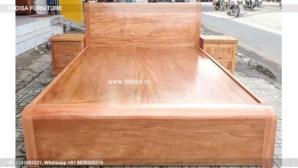 Wooden Bed Wooden Chest Of Drawers Bedroom Decoration Design No-1338
