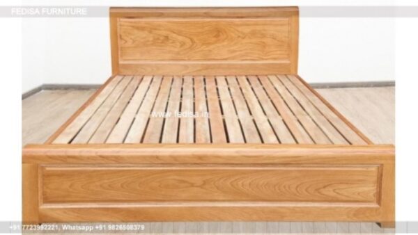 Wooden Bed Wooden Wardrobe Designs For Bedroom White Room Interior Design No-1359