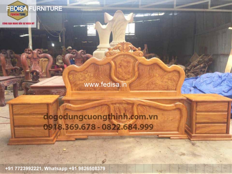 Wooden Bed Modern Wooden Bed Design 10x10 Bedroom Interior Design No-1372