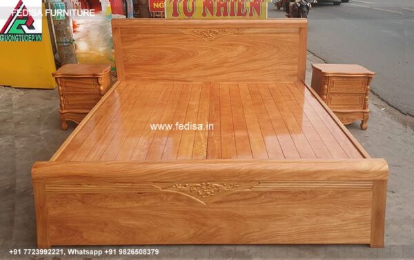 Wooden Bed Wooden Bedroom Furniture One Bedroom Apartment Interior Design No-1410
