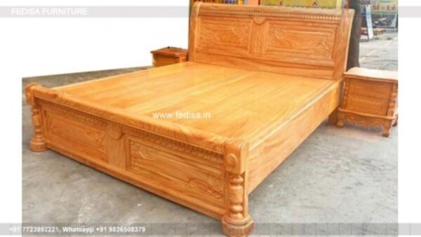 Wooden Bed Wooden Master Bedroom Interior Design 3d Interior Room Design No-1417