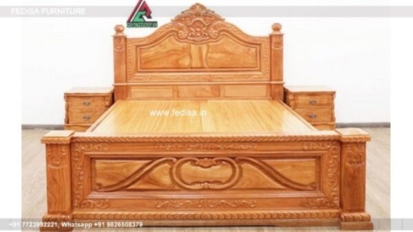 Wooden Bed Wooden Almirah Designs For Bedroom With Price Minimalist Bedroom Interior No-1423