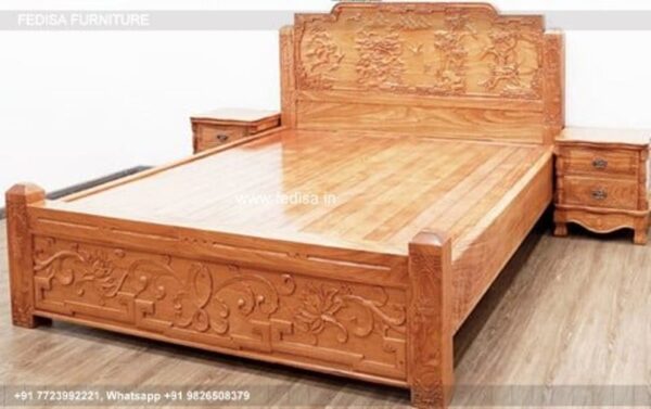 Wooden Bed Wooden Wardrobe Designs For Bedroom Best Room Interior No-1425