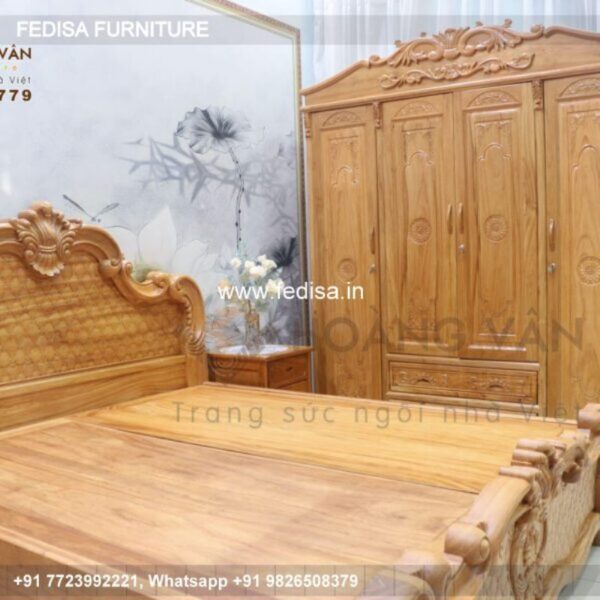 Wooden Bed White Wooden Bed Wall Interior Design For Bedroom No-1449