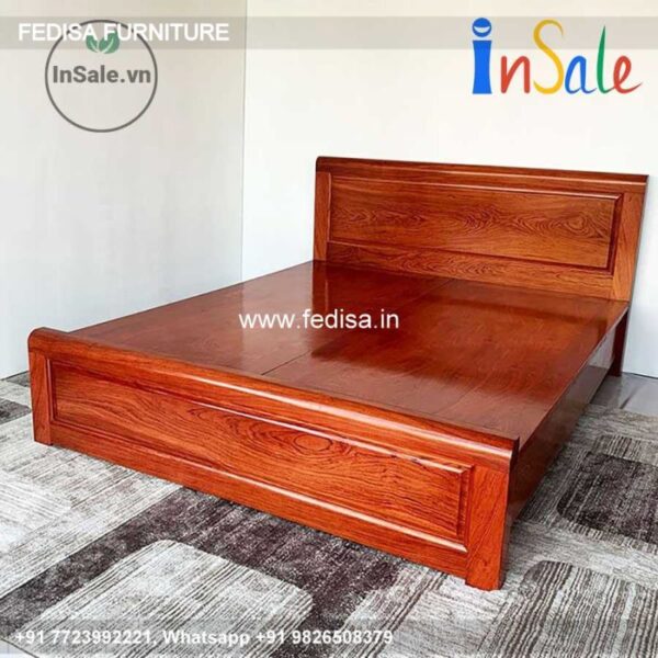 Wooden Bed Wooden Double Cot Price Room Design Styles No-1456