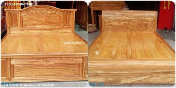 Wooden Bed Latest Wooden Bed Designs 2041 12x18 Bedroom Interior Design No-1478