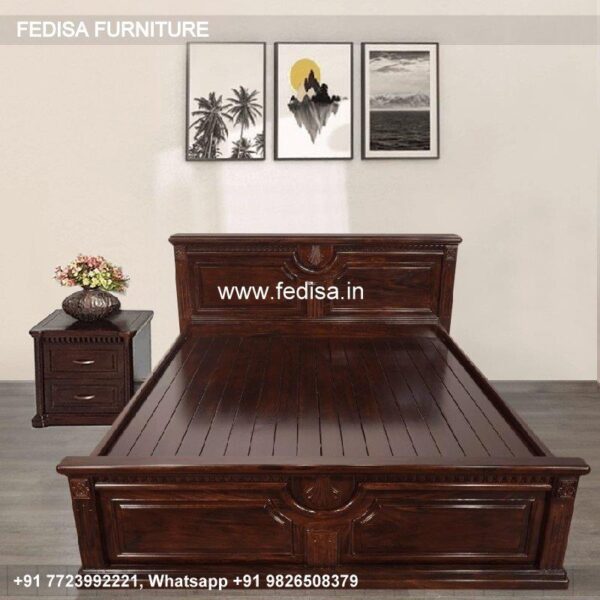 Wooden Bed Wooden Bedroom Design Small Bedroom Interior Ideas No-1494
