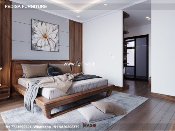 Wooden Bed Wooden Bed Romantic Bedroom Interior Design No-1512