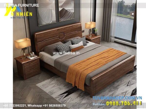 Wooden Bed White Wooden Bed Frame Bedroom Interior Sketchup Model No-1517