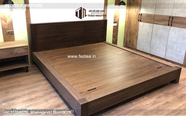 Wooden Bed Wooden Double Bunk Bed Beige Paint For Bedroom No-1531