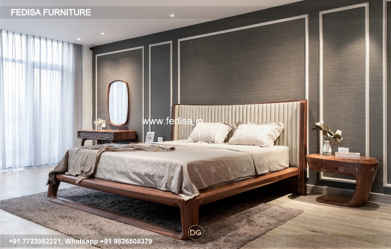 Wooden Bed Latest Wooden Bed Designs 2043 Large Bedroom Interior Design No-1533