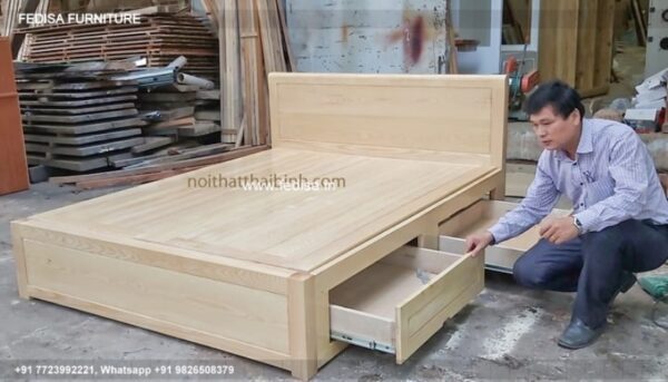 Wooden Bed Bed Back Design Wooden Interior Design For 10x12 Bedroom No-1556