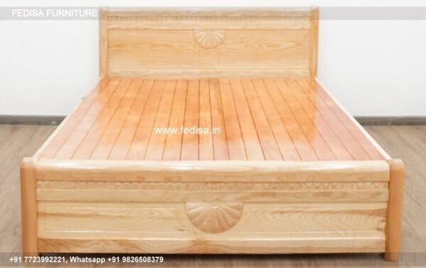 Wooden Bed Wooden Almirah With Dressing Table Korean Bedroom Interior Design No-1571