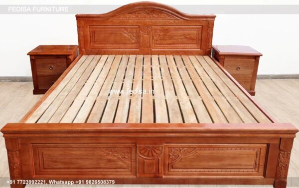 Wooden Bed Wooden Chest Of Drawers Bedroom 10 12 Room Interior Design No-1602