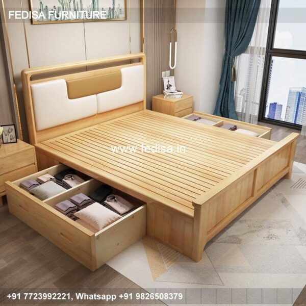 Wooden Bed Wooden Wardrobe Designs For Bedroom Hampton Style Decorating Bedrooms No-1623