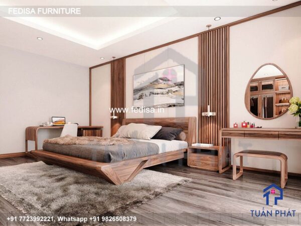 Wooden Bed Wooden Chest Of Drawers Designs Dark Gray Room Paint No-1631