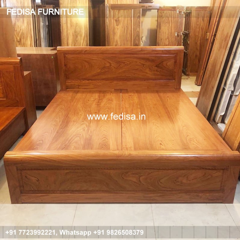 Wooden Bed Bedroom Interior With Wooden Flooring Pink Bedroom Interior Design No-1680