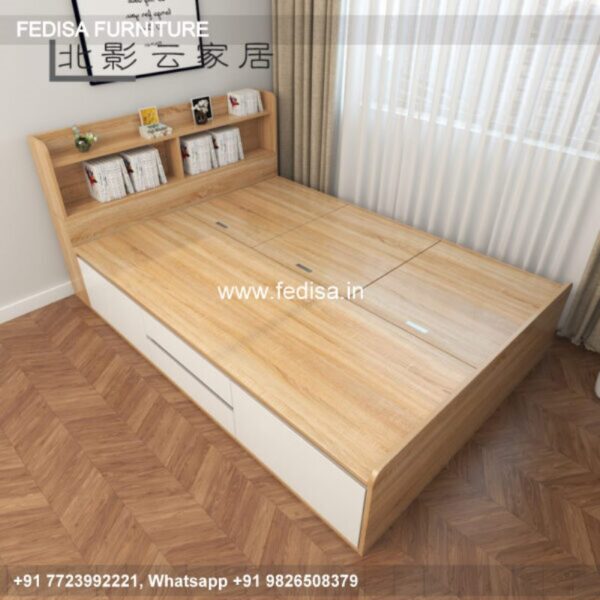 Wooden Bed Wooden Bedroom Interior Bohemian Style Interior Design Bedroom No-1752