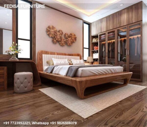 Wooden Bed Wooden Almirah Design Latest Very Small Bedroom Interior Design No-1775
